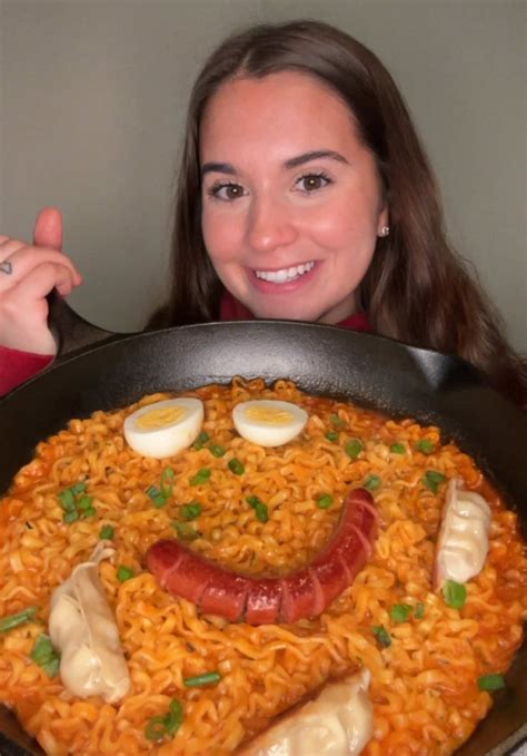 Enjoy Delicious Loaded Buldak Spicy Ramen | TikTok