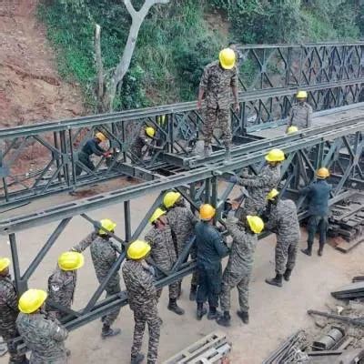 Indian Army Builds Third Bailey Bridge in Sri Lanka