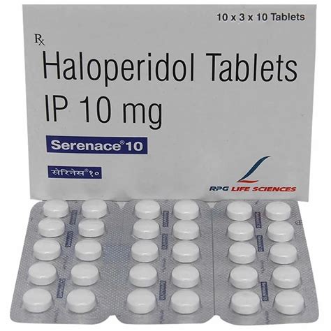 10 mg Haloperidol Serenace tablet at ₹ 1200/box | ANTIPSYCHOTIC ...