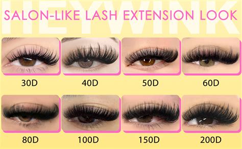 Amazon.com: HEYWINK Lash Clusters Kit 60D 80D 100D Thick Cluster ...