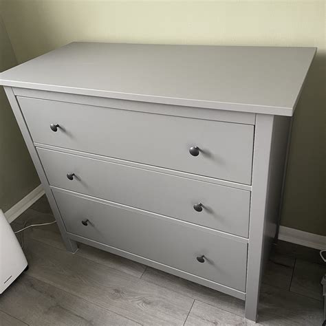 IKEA Hemnes 3-Drawer Chest Grey | eBay UK