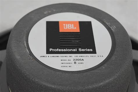 【C】JBL 2205A ウーファーユニット ジェイビーエル 3075578