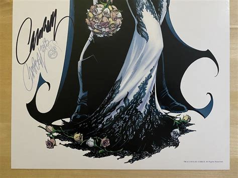 Batman Catwoman Wedding J Scott Campbell Signed Comic Book Art Print ...