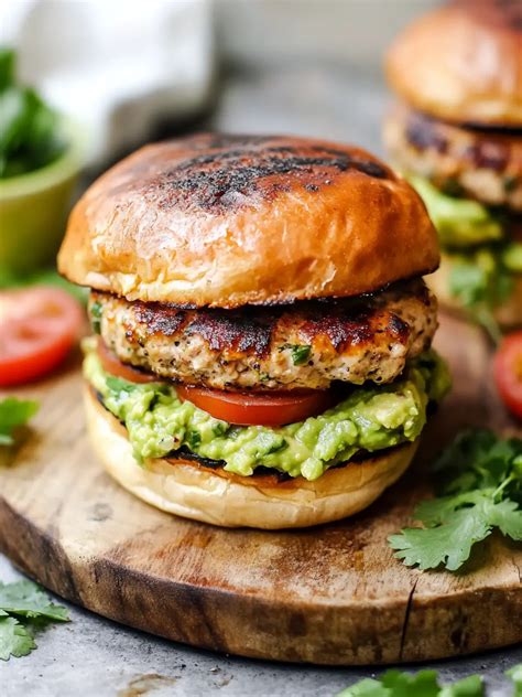Ultimate Stuffed Southwest Turkey Burgers with Delicious Guacamole