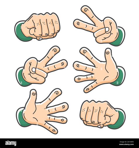 Hand paper thumb up Stock Vector Images - Alamy
