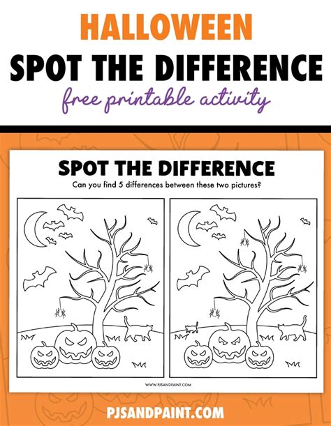Spot The Difference Printable - Chart Printable