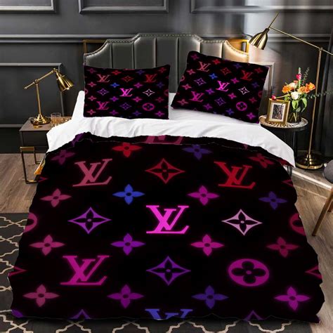 3-Piece Duvet Cover Set Modern Black & Pink Design Stylish Contemporary ...