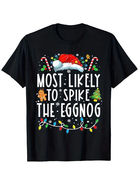 Family Matching Christmas T-Shirt, Casual Round Neck, 100%, Sizes S ...