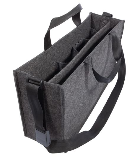 Desk Sharing Bag L, bis 20", dunkelgrau, 50 x 28 x 15 cm | SIGEL