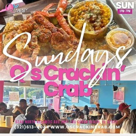 Soulful Sundays at Q’s Crackin’ Crab $5 off Crackin’| $15 Cluster Bites ...