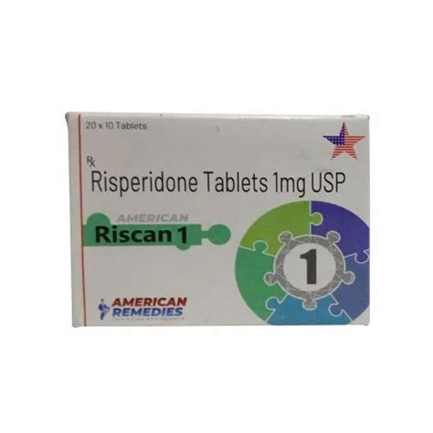 Risperidone Tablets USP 2 mg Film Coated for Adult Schizophrenia (100 ...