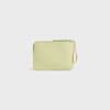 COIN PURSE TRIOMPHE STAMP IN SUPPLE GRAINED CALFSKIN - SOFT LIME ...