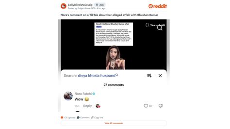 Nora Fatehi Reacts To Alleged Affair Rumours With Bhushan Kumar, Actor ...