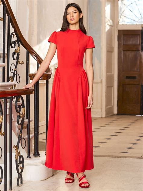Buy Ro&Zo Red Petite Mariam Cap Sleeve Maxi Dress from Next India