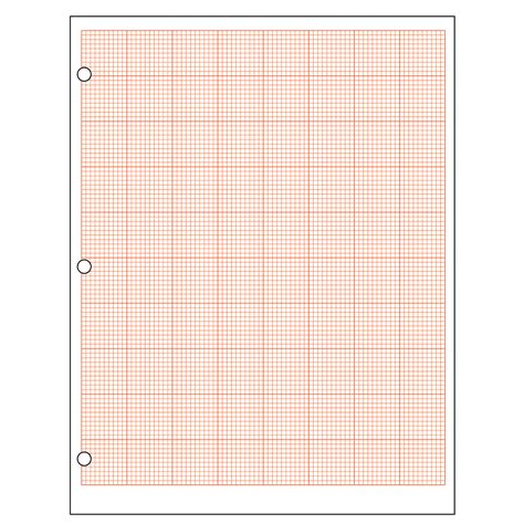 Square Kids 1/8 Inch Graph Paper - 500 Sheet Ream With Red Grid ...