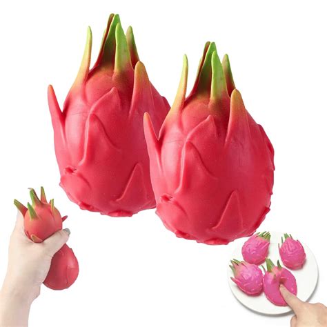 2027 New Dragon Fruit Squishy, Realistic Fruit Design, 4.3in Squishy ...