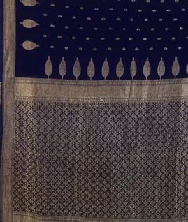 Buy Dark Mysore Blue Crepe Silk Saree T721217