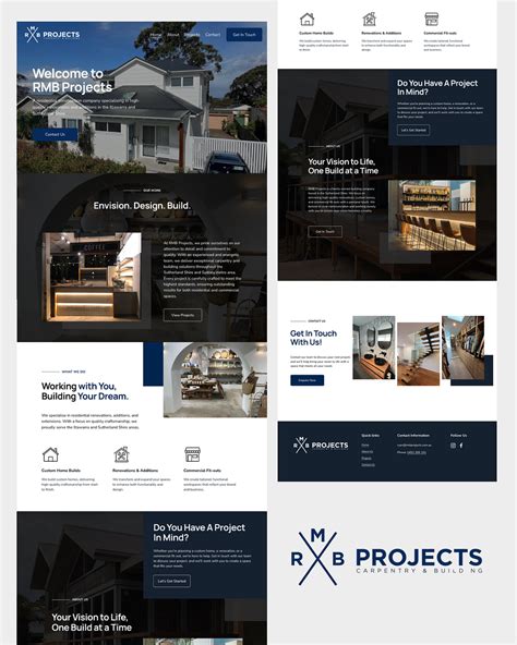 RMB Projects Website - Construction Company by Todd Bennison on Dribbble