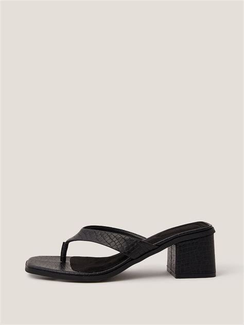 Buy Monsoon Black Tilly Toe Thong Mules from Next India