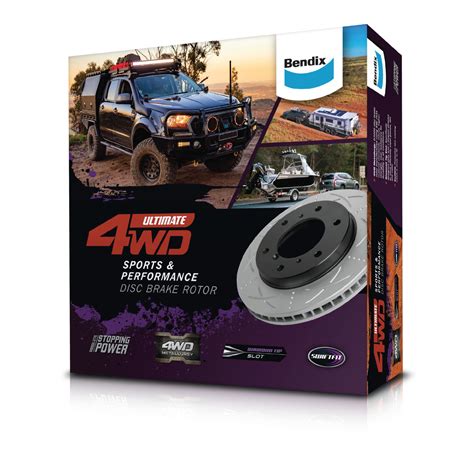 Bendix Ultimate 4WD Front Brake Rotor for Holden Rodeo RA, TFR77, TFR85 ...