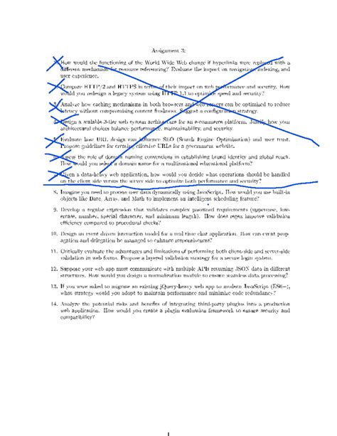 Assignment 3: Evaluating Web Mechanisms, Performance, and Security ...