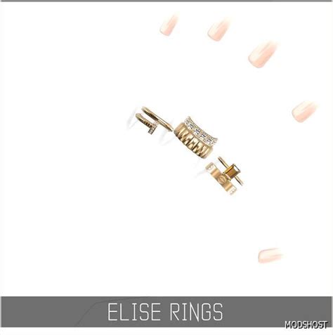 Simpliciaty – Elise Rings Sims 4 Accessory Mod - ModsHost