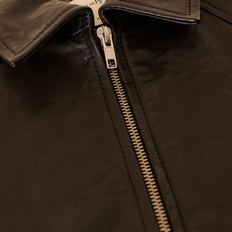 Black Leather Boyfriend Blazer