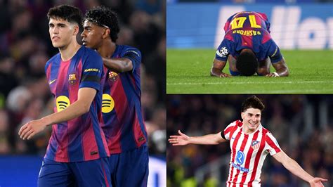 Barcelona player ratings vs Atletico Madrid: Pau Cubarsi's costly red ...