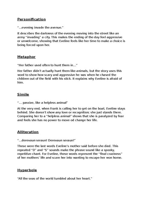 Eveline Literary Analysis Notes: Themes & Techniques - Studocu
