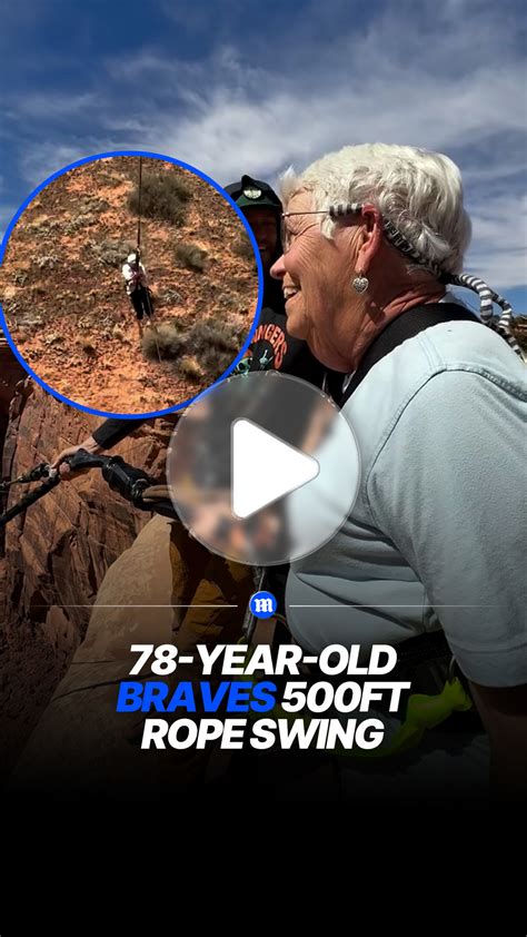 78-year-old takes on 500-foot rope swing adventure