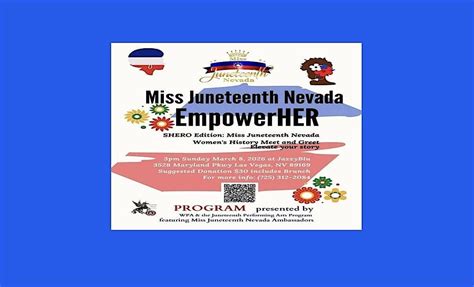 EmpowerHer Womens History Presentation feat. Miss Juneteenth Nevada ...