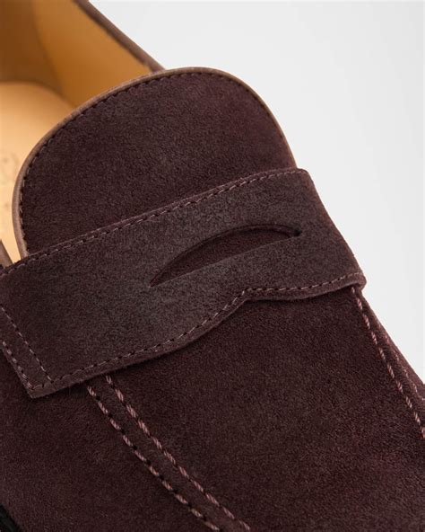 Brunello Cucinelli Men's Suede Penny Loafers | Neiman Marcus