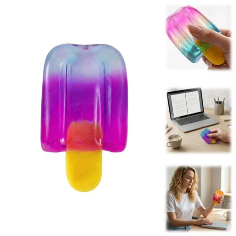 Jelly Gradual Change Ice Cream Squishy Toys Mini Food Squishies Toys ...