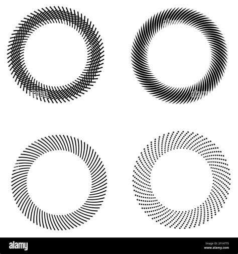 Vector illustration set wave Black and White Stock Photos & Images - Alamy