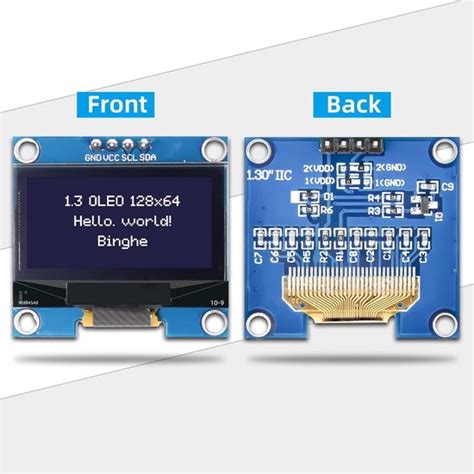 3-delige set 1,3 inch OLED display module met witte karakters 128x64 ...