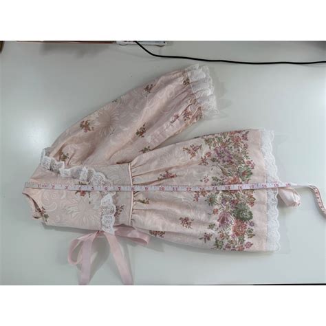 Vintage JC Penney Pink Floral Lace Trim Prairie Dress Kids Size 4 Long ...