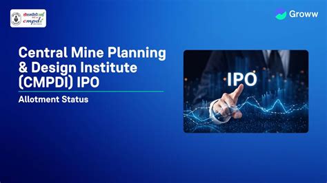 Central Mine Planning & Design Institute (CMPDI) IPO Allotment Status ...