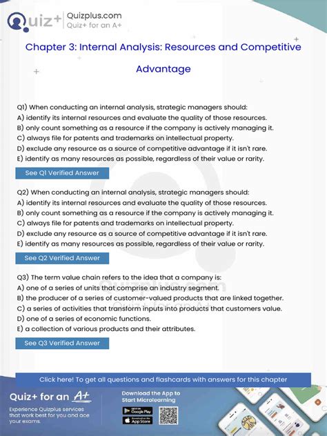When Conducting an Internal Analysis Strategic Managers Should | PDF ...