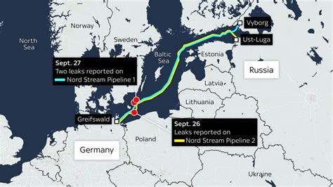 Leaks to Nord Stream pipelines were likely a premeditated attack using explosive devices ...