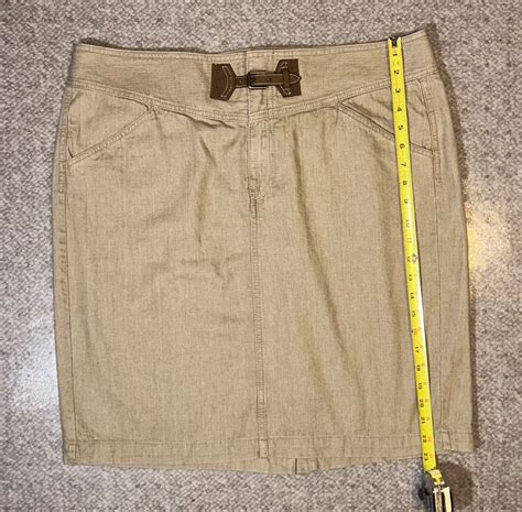 LRL Lauren Jeans Co Ralph Lauren Women's Tan Skirt with Zip, Buckle ...