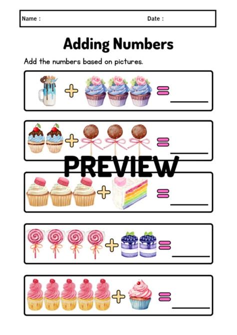 Adding Numbers – Picture-Based Addition Worksheet. by Macha.om | TPT