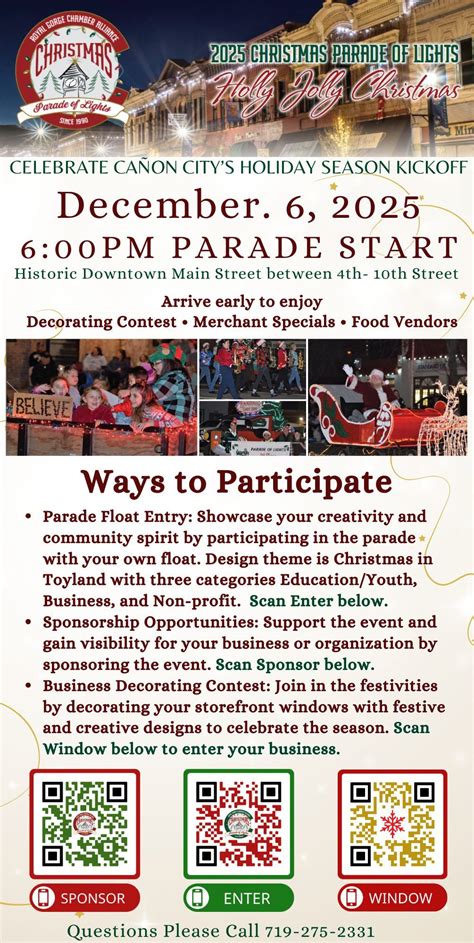 Royal Gorge Chamber Alliances Christmas Parade of Lights, Canon City ...