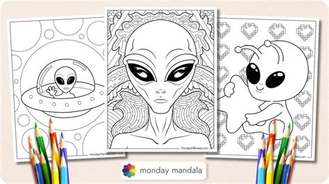 20 Alien Coloring Pages (Free PDF Printables)
