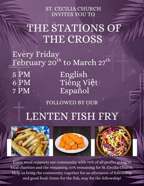 Stations of the Cross & Lenten Fish Fry - St. Cecilia Church