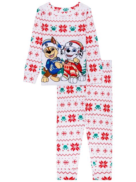 Character Toddler Christmas Long Sleeve Top and Pant Pajama Set, 2 ...