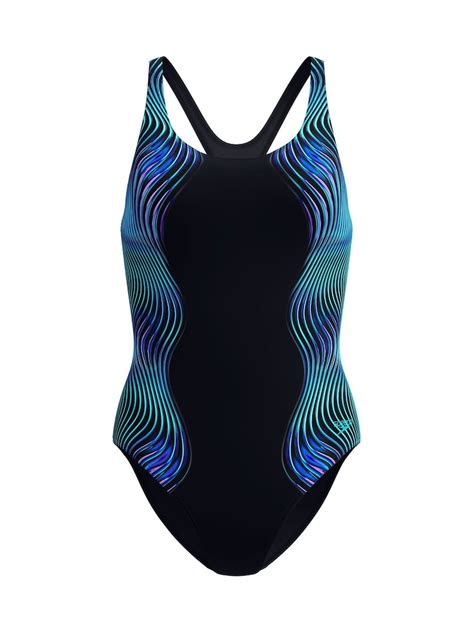 Buy Speedo Black Print Medalist One Piece Swimsuit from Next India