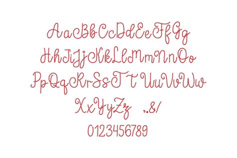 Candy Cane Striped Font Christmas Embroidery Design – Artapli designs