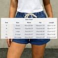 asjyhkr Jeans Shorts for Women Elastic High Waist Drawstring Wide Leg ...