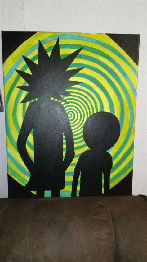 Rick and Morty painting | Mini canvas art, Canvas art painting, Easy ...