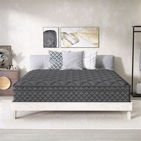 Grymtex 12" Full Medium Firm Hybrid Mattress Gel Memory Foam Pocket ...